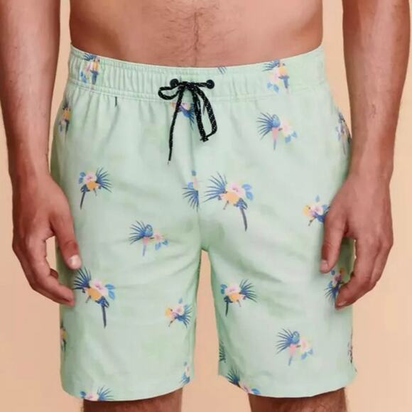 BILLABONG SUNDAYS LAYBACK Volley Lined Board shorts Mint Parrot Bird size Large - Picture 1 of 12